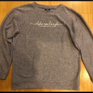 Alpha Epsilon Phi (AEPhi) Purple  White Wooly (L)